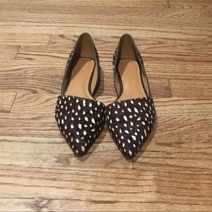 J. Crew Zoe calf-hair d’Orsey flats. Sz 7.5
